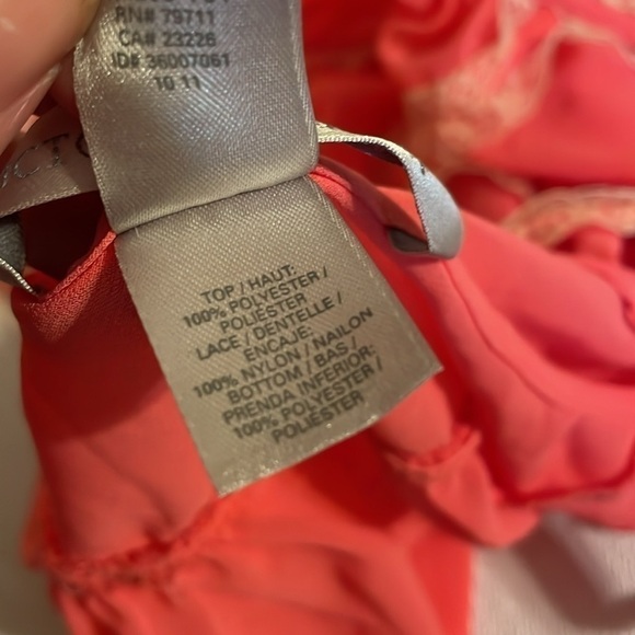 Victorias Secret women’s lingerie nightie medium top bottom gown intimate pink - Picture 6 of 8